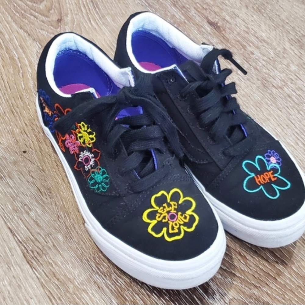Vans Embroidered Black Cultivate Care Garden Sneakers